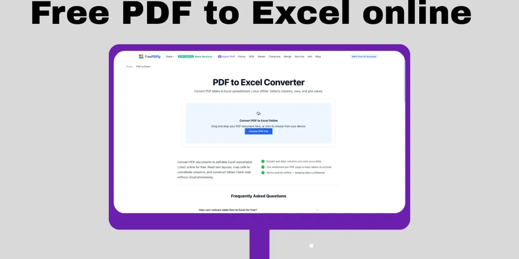 Free PDF to Excel Converter No Sign Up: Convert PDF Tables Online - Guide illustration