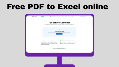 Free PDF to Excel Converter No Sign Up: Convert PDF Tables Online
