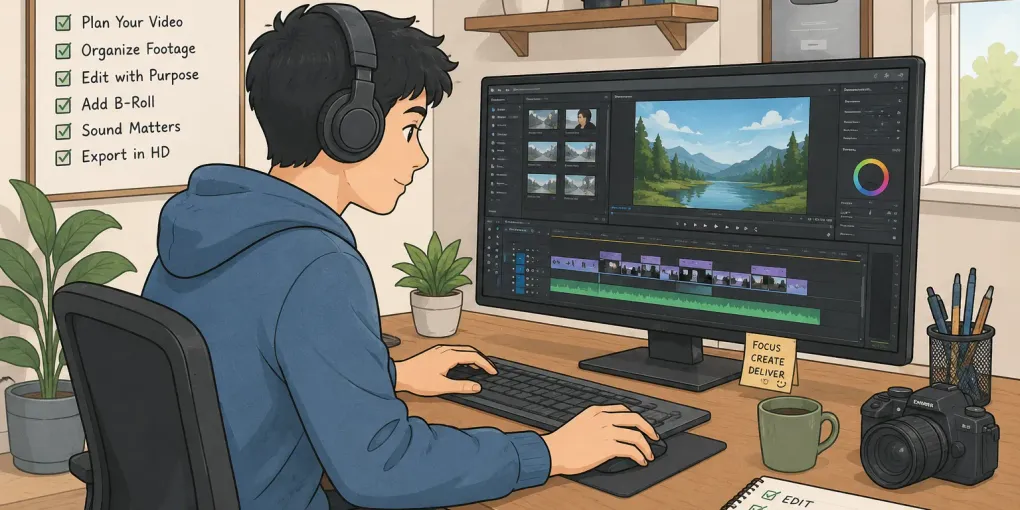 Video Editing Freelance Jobs: How to Start a Career as a Freelance Video Editor - Guide illustration